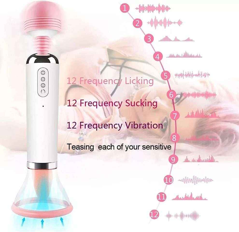 Magic Wand Electric Sucking Vibrator darkdesires