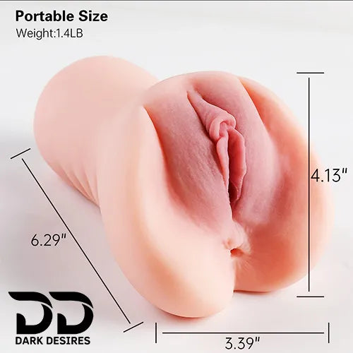 2 in 1 Pocket Pussy with Realistic Textured Vagina and Tight Anus Skin Tone India By DarkDesires