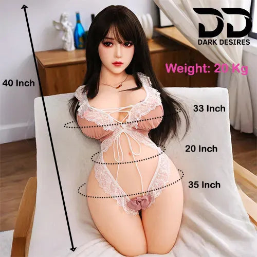 20 kg lifesize Luxury torso half sex doll with realistic head, Breast, Pussy, Anus and Butt in India by DarkDesires