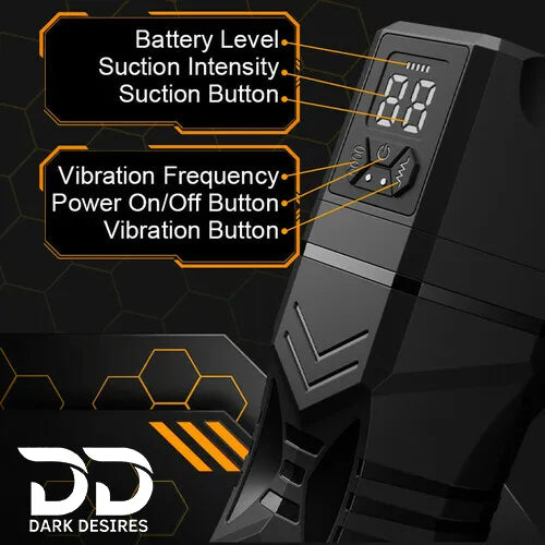 automatic masturbator for men with suction and vibration black color Buy Automatic Masturbator in India by Darkdesires