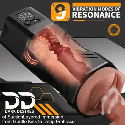 automatic masturbator for men with suction and vibration black color Buy Automatic Masturbator in India by Darkdesires