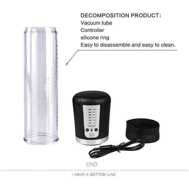 Automatic Electric Male Sex Toys Dick Training Penis Pump Masturbator Erection Vacuum Pump Silicone for Men's Cock Enlargement black and green color cover darkdesires