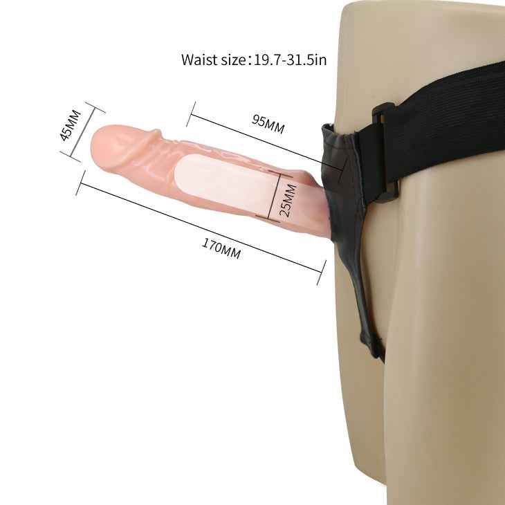 Strap On Hollow Dildo Vibrator By Bailey