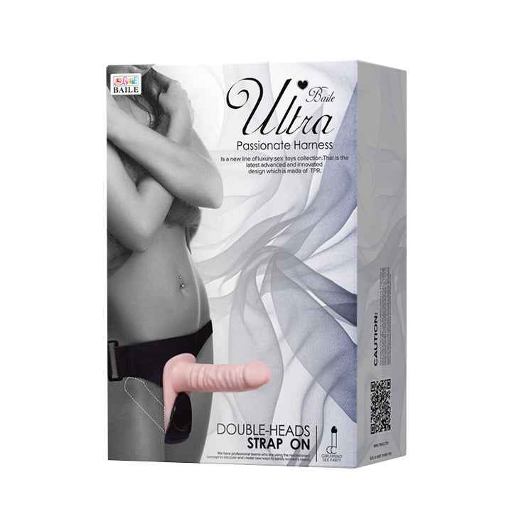 Ultra Double Head Strap On Solid Dildo