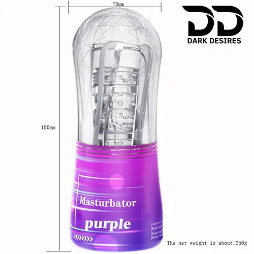 soft real feel Purple male masturbator cup pocket pussy Transparent India By DarkDesires