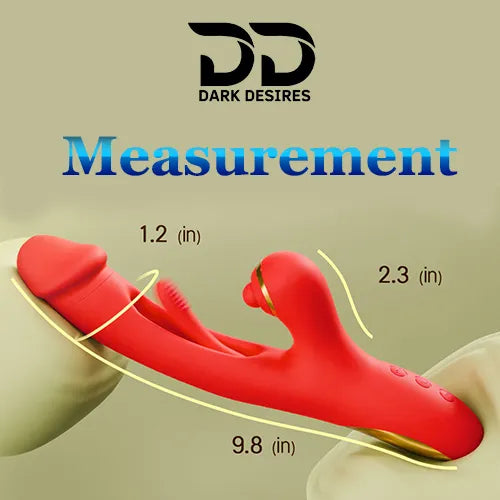 flapping rabbit vibrator with clitoral suction g spot massager India by Darkdesires