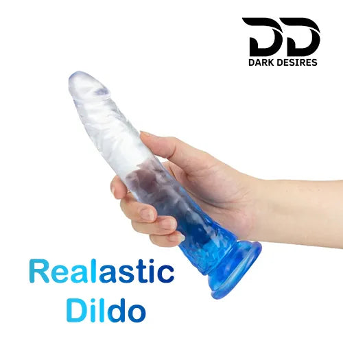 strap on dual color white , blue harness kit with g spot dildo in India By Darkdesires