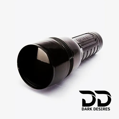 torch shape male masturbator cup pink tight pocket pussy flashlight India by DarkDesires