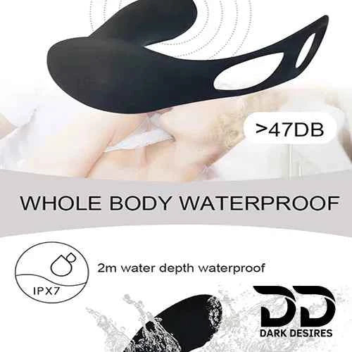 Remote Control Prostate Massager with Penis Ring – 10 Speed Vibration