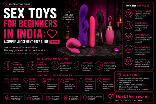 Sex Toys for Beginners in India: A Simple, Judgement-Free Guide  for male, female, couple & LGBTQIA+ DarkDesires