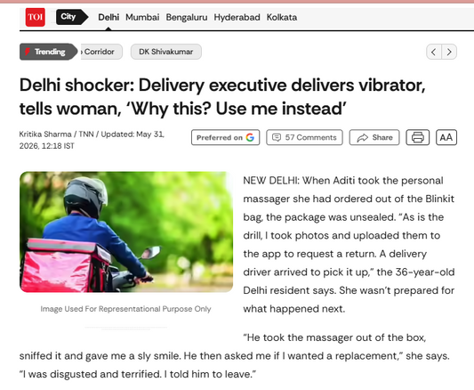 Delhi Delivery Incident Exposes a Bigger Truth: Why Safe, Discreet Buying of Intimate Products Matters in India