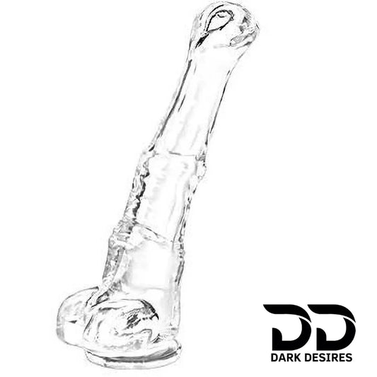 10 inch clear silicone horse dildo india by darkdesires