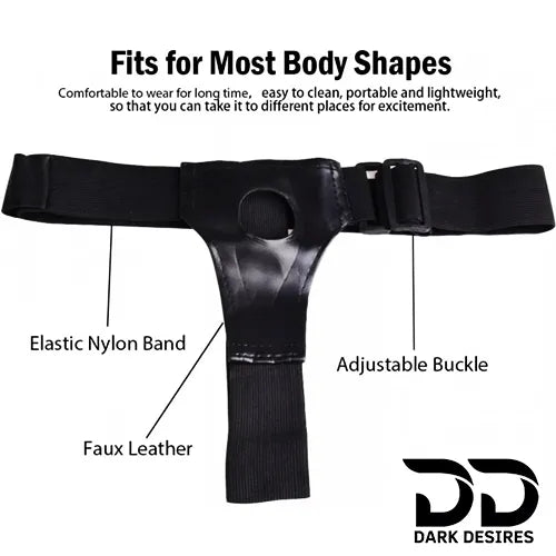 11 Inch Extra Long huge Realistic Strap-On Dildo Black Tone Silicone India by DarkDesires