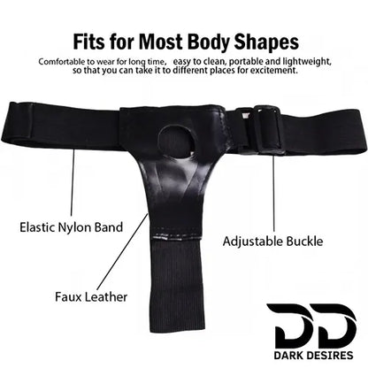 11 Inch Extra Long huge Realistic Strap-On Dildo Black Tone Silicone India by DarkDesires
