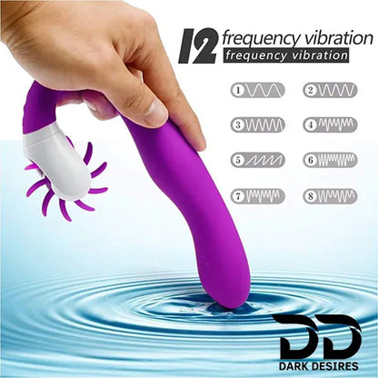 dual motor g spot clitoral 12 mode vibrator for women purple India in DarkDesires