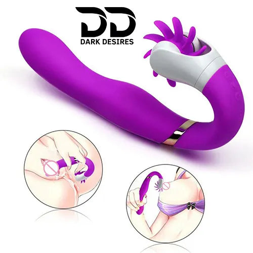 dual motor g spot clitoral 12 mode vibrator for women purple India in DarkDesires