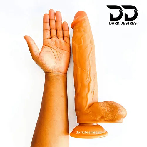 12 Inch Lance Style Dildo with Strong Suction Cup – Body Safe