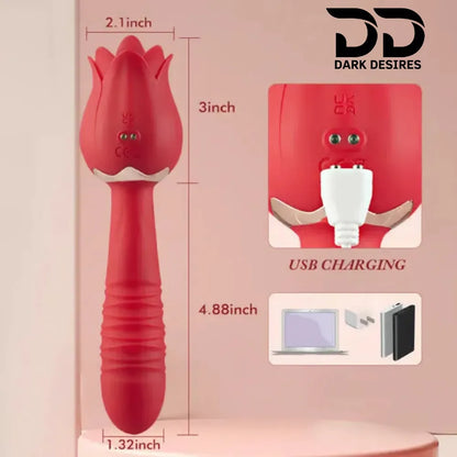 rose clitoral suction vibrator 12 modes