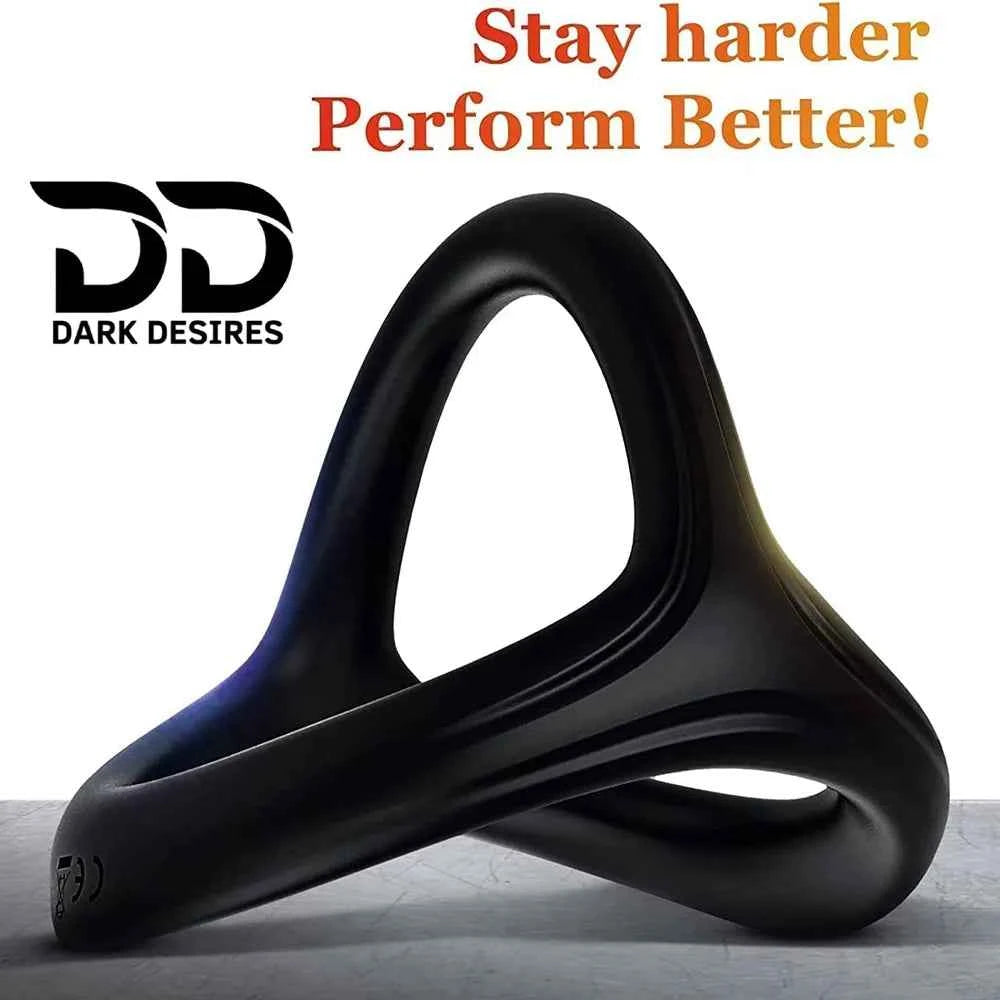 3 in 1 Triple Cock Ring in Ultra Soft Silicone – Premium Penis Ring