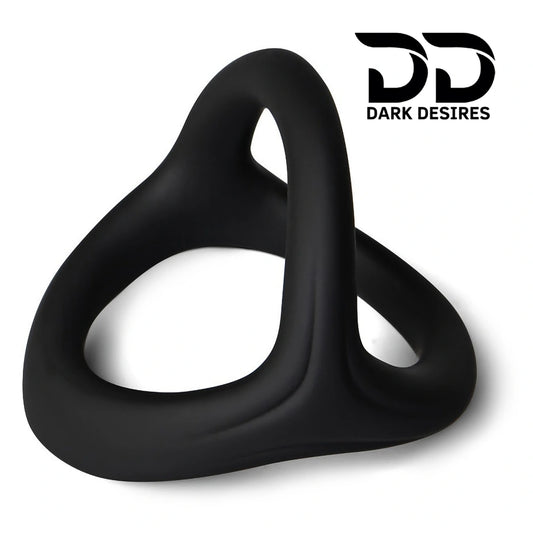 Ultra soft silicone 3 in 1 triple cock ring for adult wellness