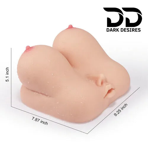 4 in 1 Silicone Mouth Breast Vagina Anal Male Masturbator Skin Tone India By DakDesires