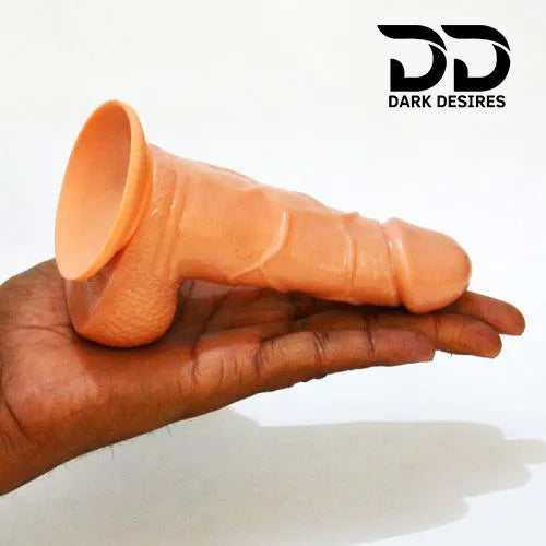 5 Inch Silicone Strap-on Dildo Beginner Friendly with Adjustable belt Flesh Tone India by DarkDesires