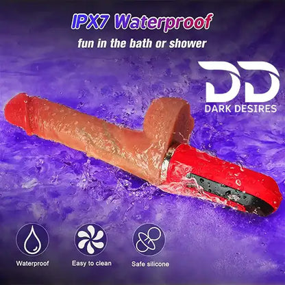 6 in 1 thrusting dildo machine with remote control. Multiple modes, powerful motor with Stand India by DarkDesires.in