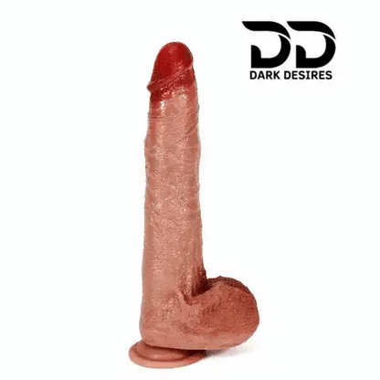 inch thrusting dildo with heating, vibrating, and remote control functions skin tone India by DarkDesires.in