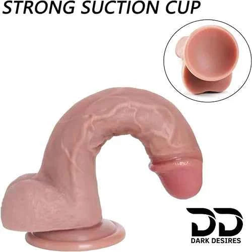 8 inch Realistic Silicone Dildo Suction Cup