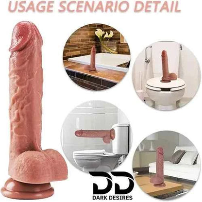 8 inch Realistic Silicone Dildo Suction Cup
