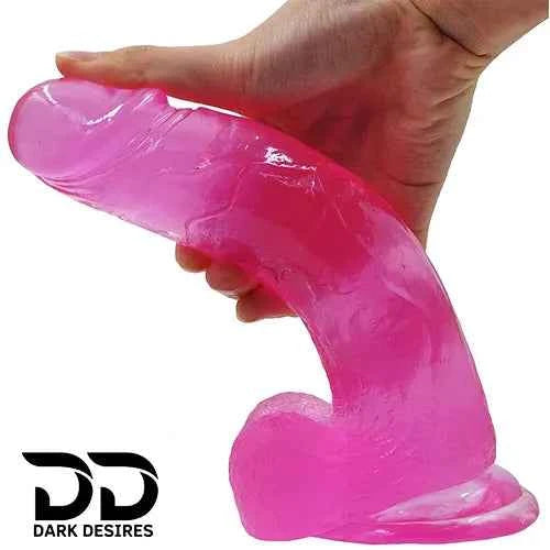 Ultra Soft Silicone Dildo – Flexible 8 Inch Realistic Design