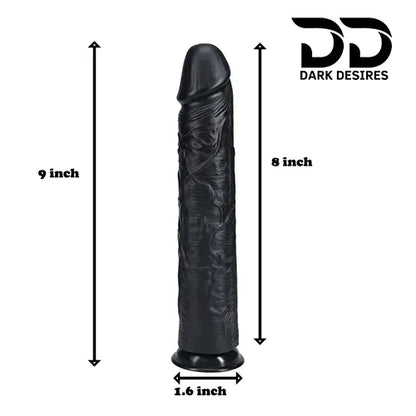 9 inch realistic silicone dildo without balls India By Darkdesires