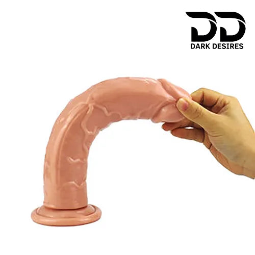 9 inch realistic silicone dildo without balls flesh tone size information India By Darkdesires.in
