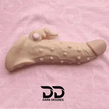 Premium vibrating silicone penis sleeve for adult wellness