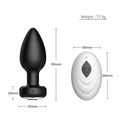 Anal Plug With Vibration - Dark Desires