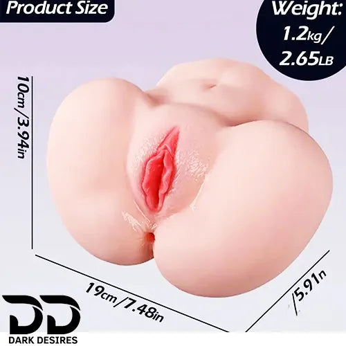 Annie Mini Sex Doll Masturbator Realistic Hip & Anal, Pussy Dual Entry Skin Tone India in DarkDesires