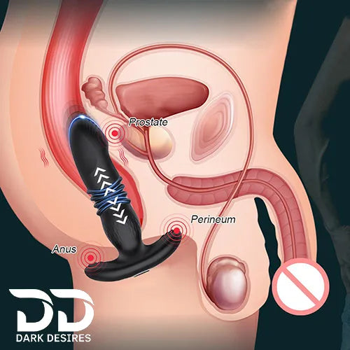 app controlled telescopic vibrating anal or butt plug India by Darkdesires