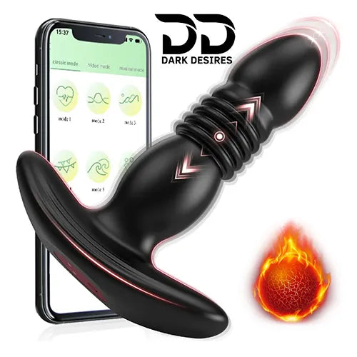 app controlled telescopic vibrating anal or butt plug India by Darkdesires