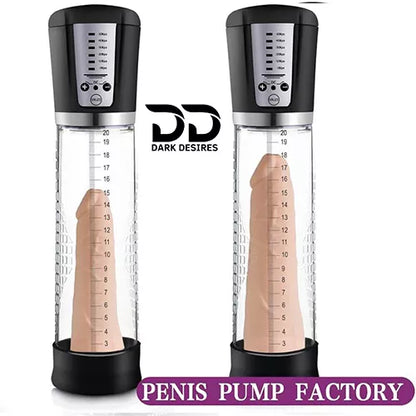 Automatic Electric Male Sex Toys Dick Training Penis Pump Masturbator Erection Vacuum Pump Silicone for Men's Cock Enlargement black and green color cover darkdesires