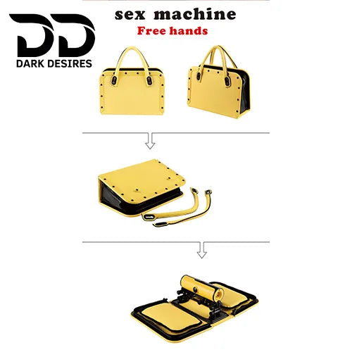 portable automatic thrusting dildo handbag design sex machine India by Darkdesires