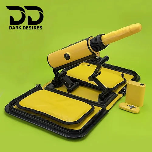 portable automatic thrusting dildo handbag design sex machine India by Darkdesires
