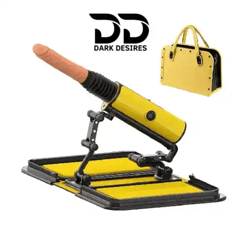 portable automatic thrusting dildo handbag design sex machine India by Darkdesires