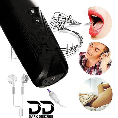 Automatic Thrusting Masturbator Cup Hands Free Stroker with Stand Black Color in India By DarkDesires