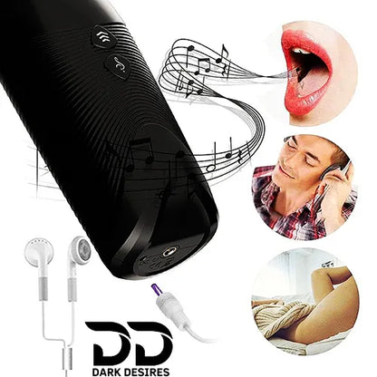 Automatic Thrusting Masturbator Cup Hands Free Stroker with Stand Black Color in India By DarkDesires