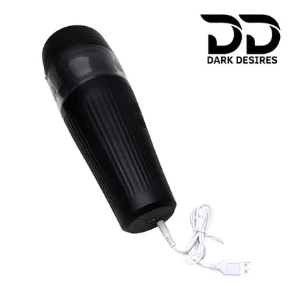 Automatic Thrusting Masturbator Cup Hands Free Stroker with Stand Black Color in India By DarkDesires