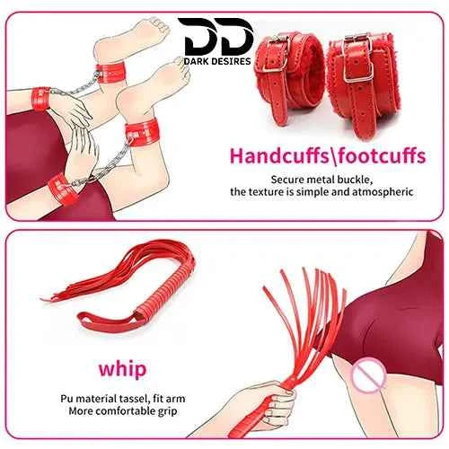 BDSM Bondage Kit – 7 Piece Restraint Set