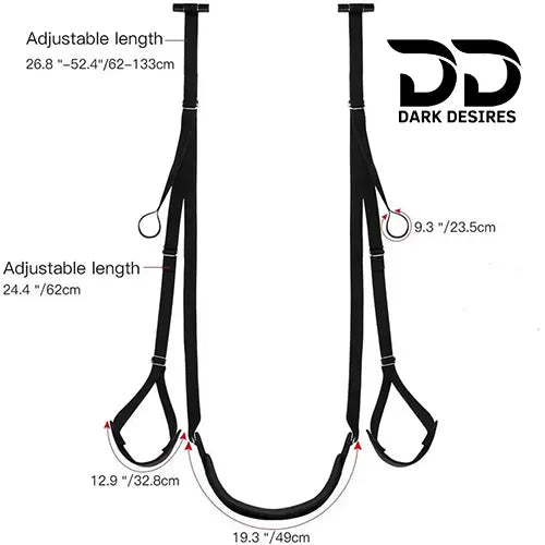 bdsm over the  door adjustable bondage sex swing with seat India By Darkdesires