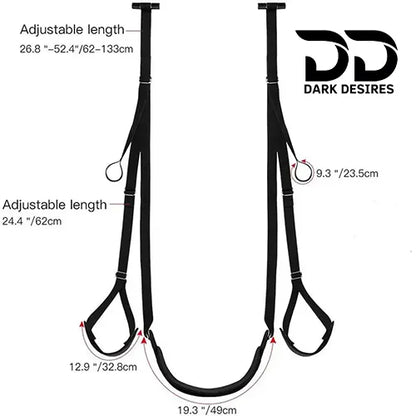 bdsm over the  door adjustable bondage sex swing with seat India By Darkdesires