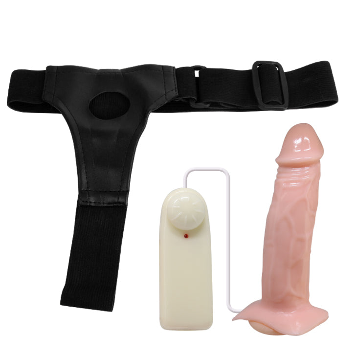 Strap On Hollow Dildo Vibrator By Bailey