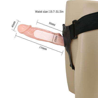 Strap On Hollow Dildo Vibrator By Bailey - Dark Desires